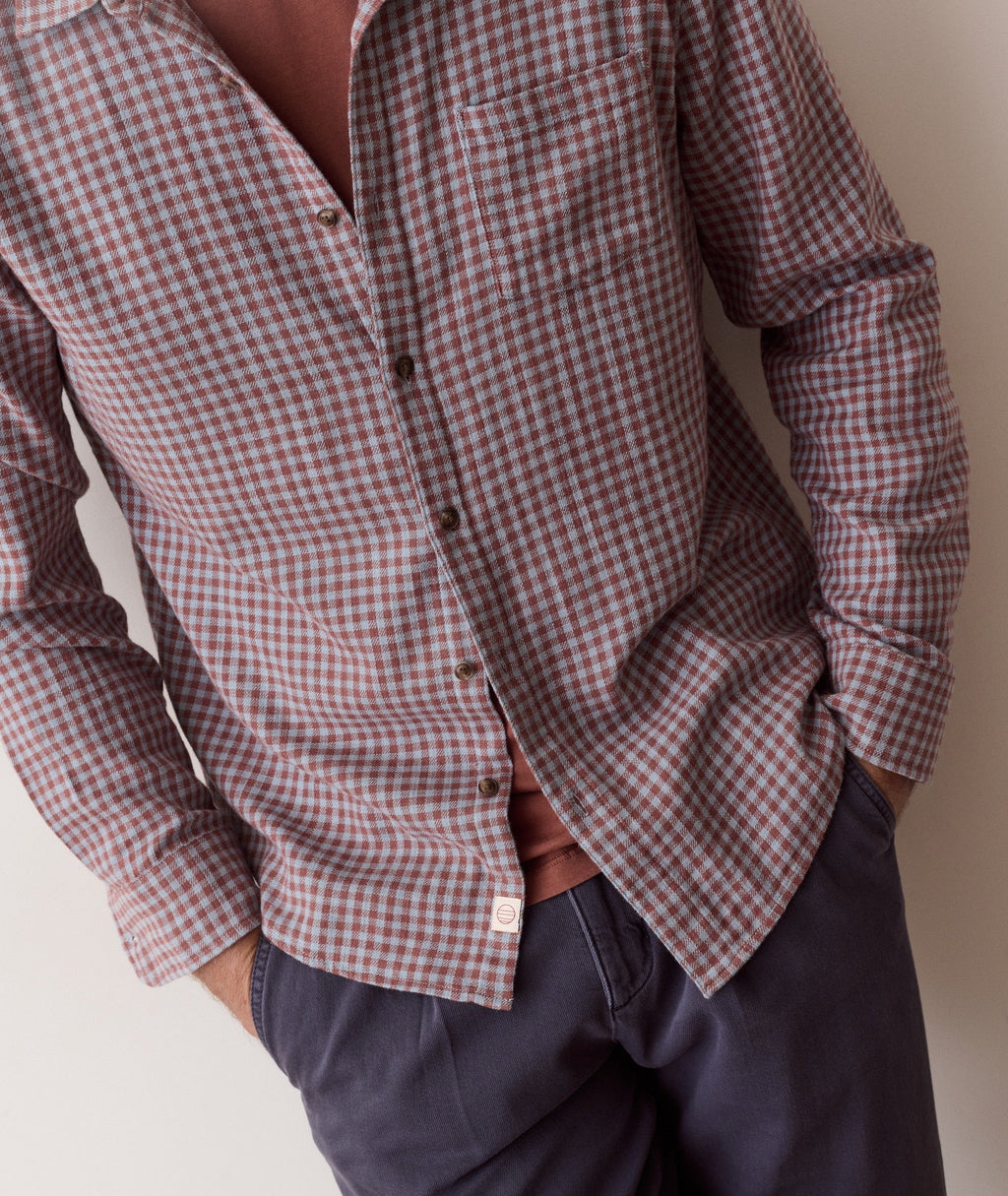 Stretch Selvage Long Sleeve Shirt