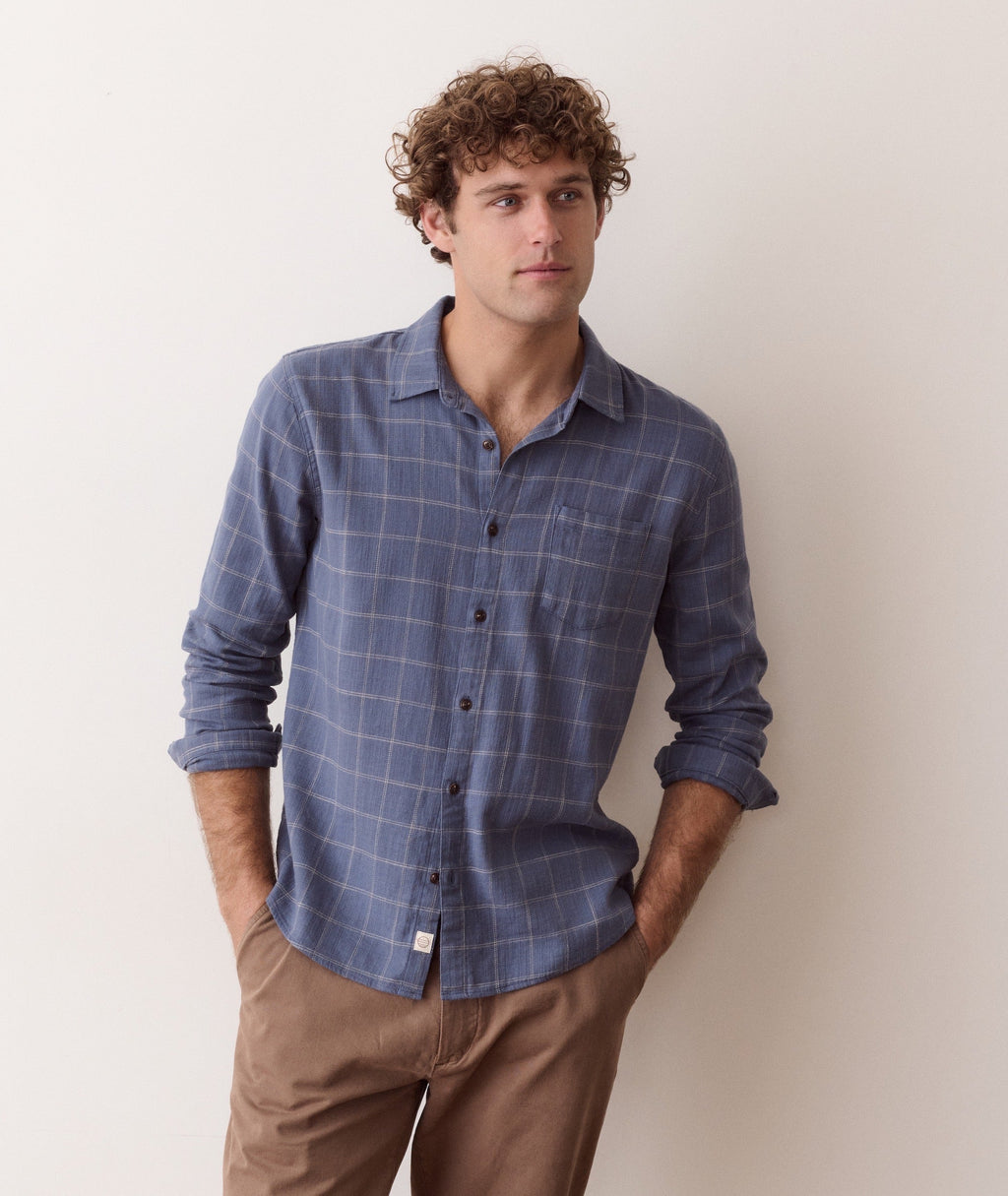 Stretch Selvage Long Sleeve Shirt