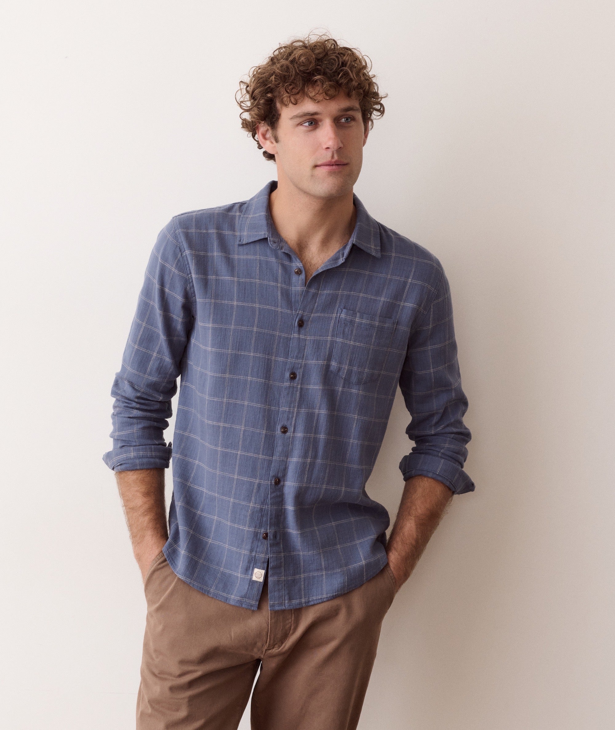 Stretch Selvage Long Sleeve Shirt