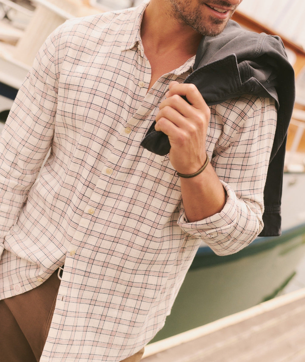 Stretch Selvage Long Sleeve Shirt