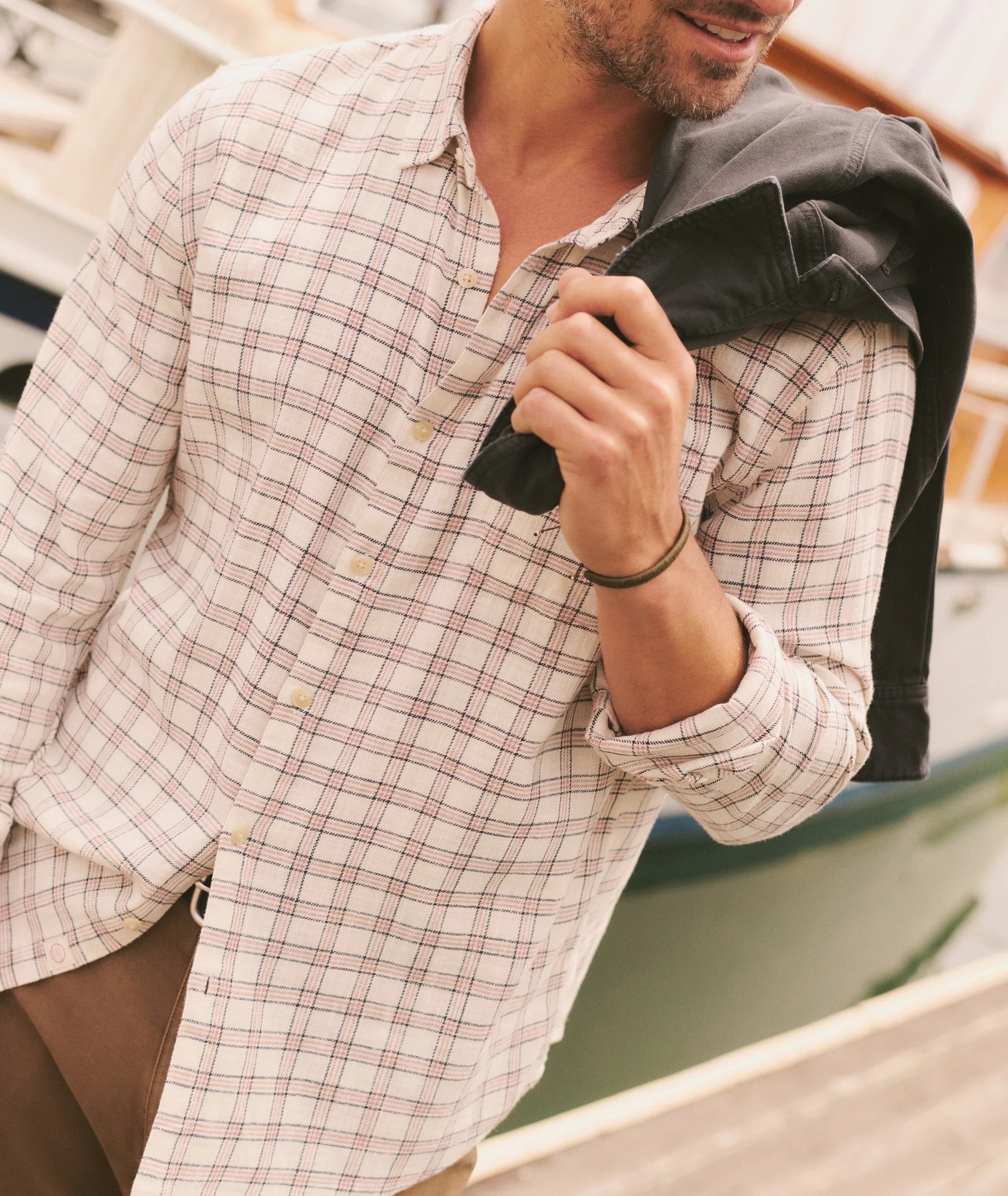 Stretch Selvage Long Sleeve Shirt