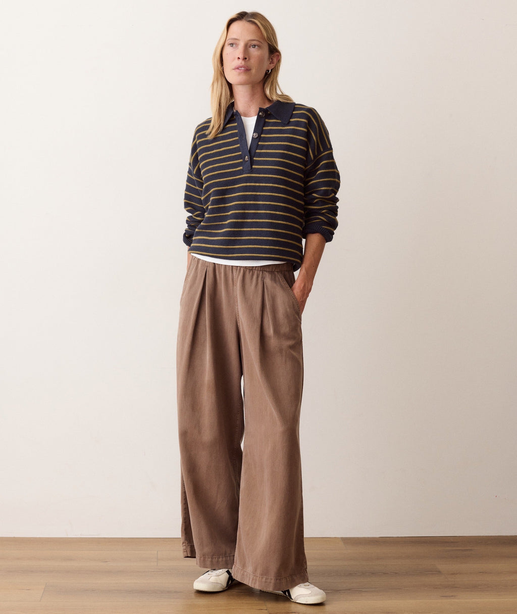 Allison Pleated Wide Leg Trouser