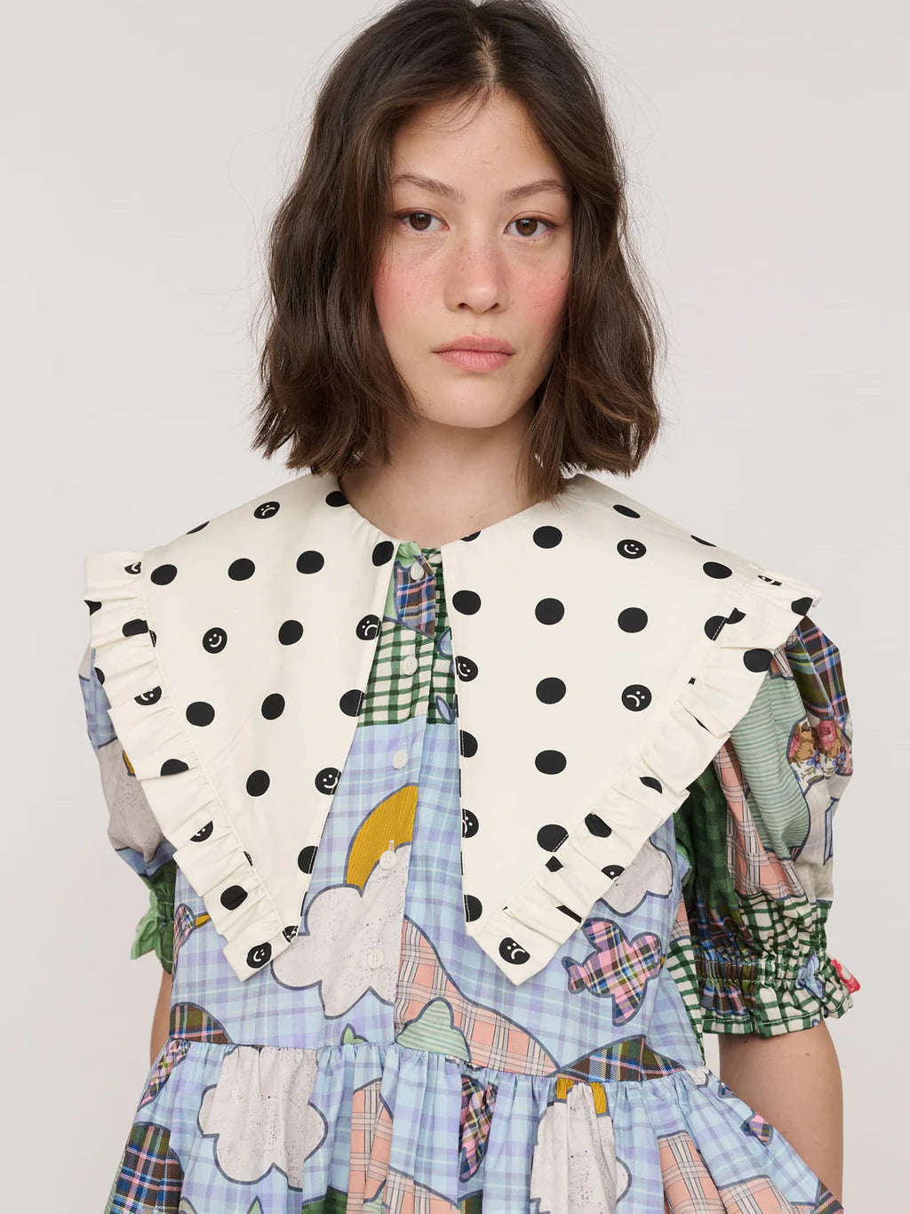 Fete Games Ruffle Collar Dress
