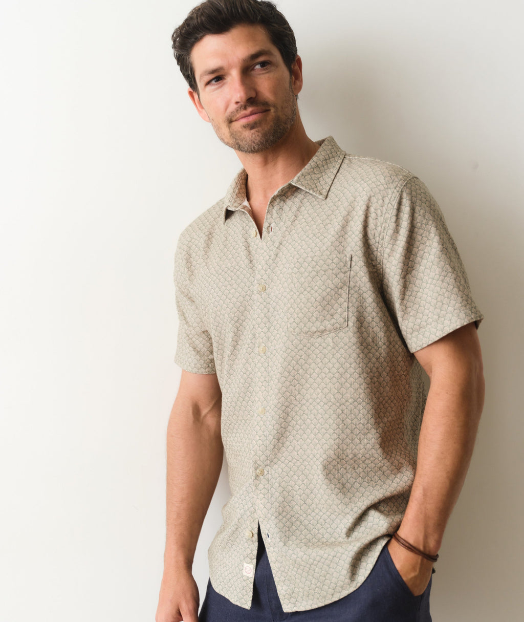 Stretch Selvage Short Sleeve Shirt