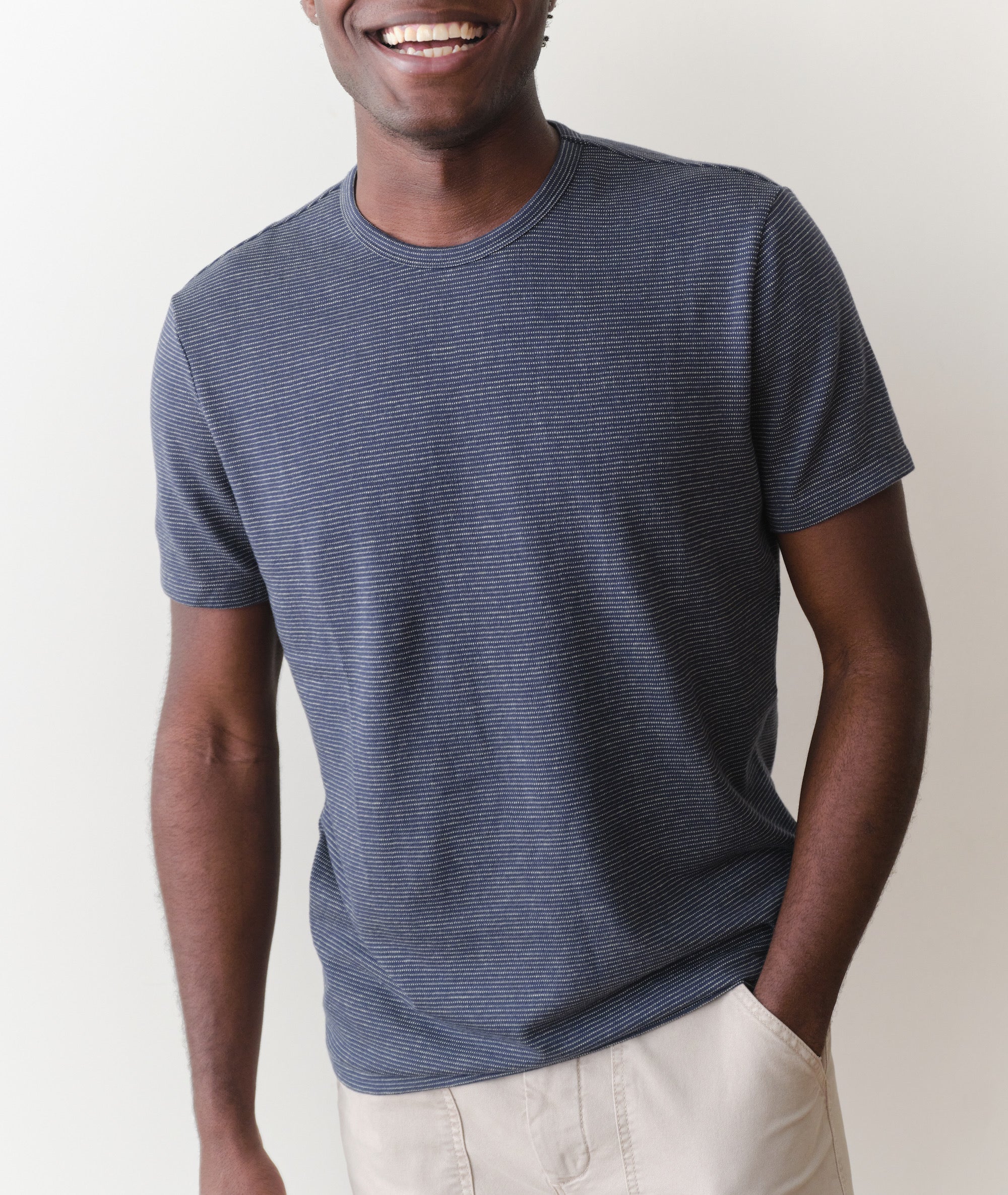 Signature Jacquard Crew Tee