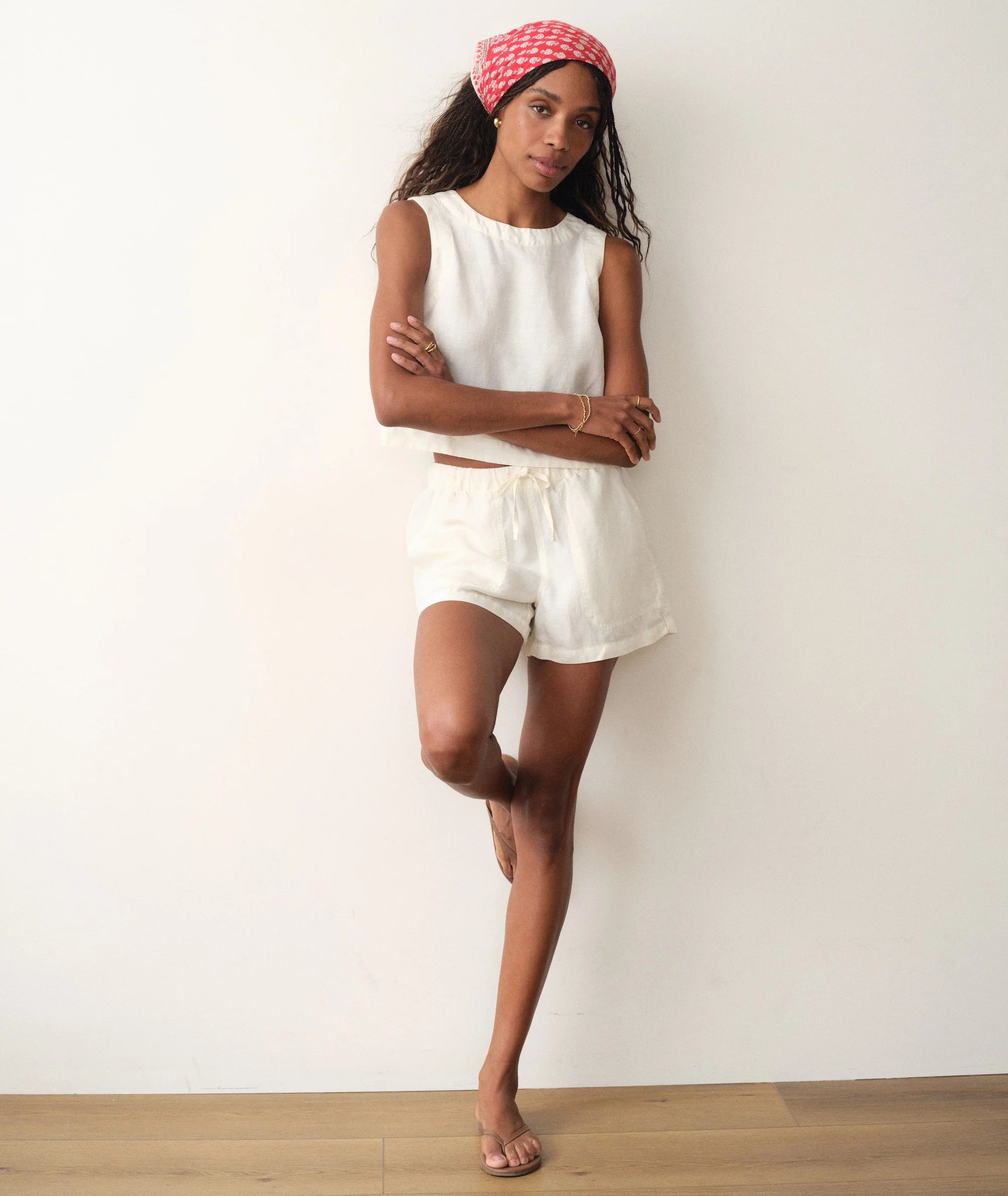 Linen Drawstring Short