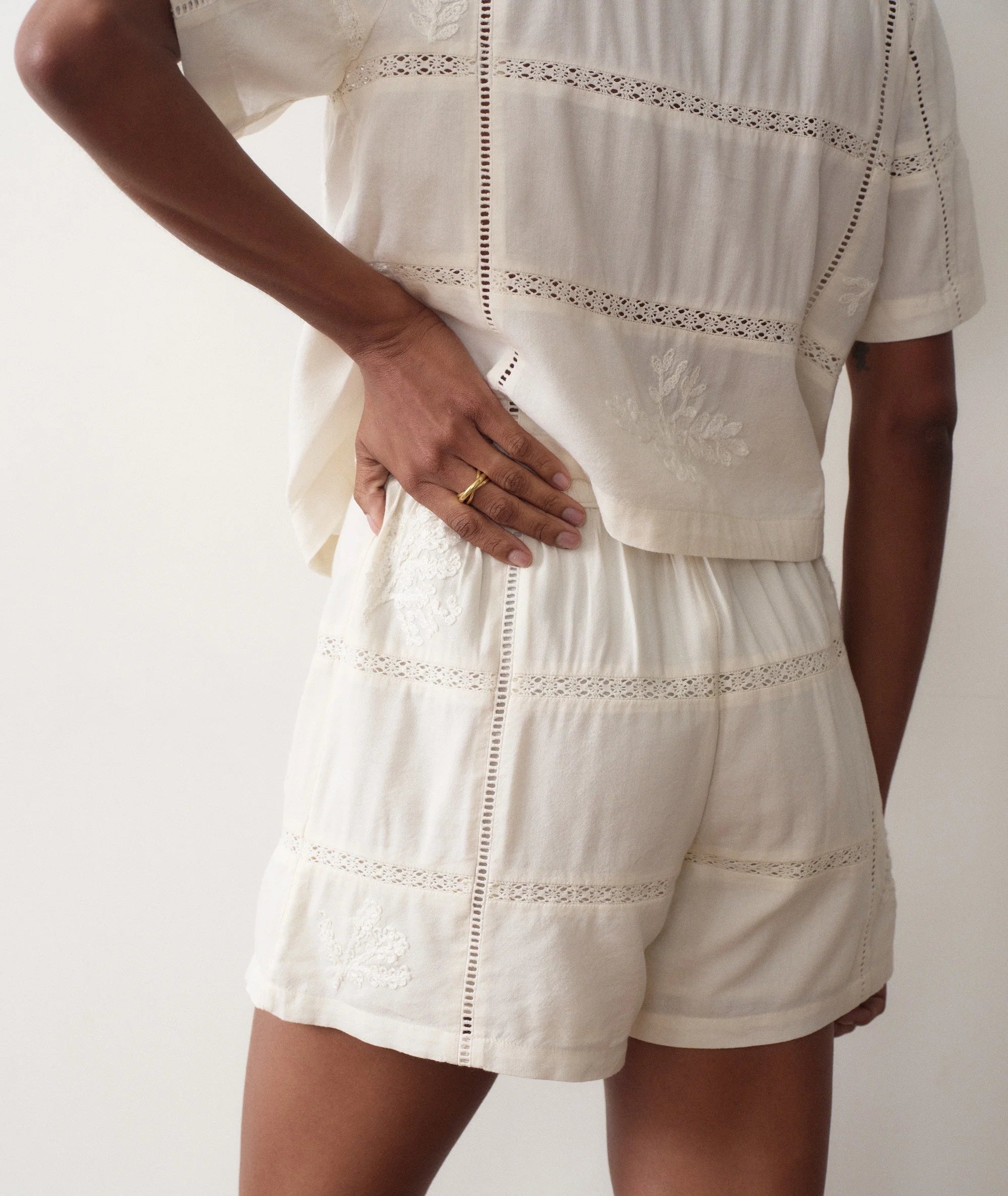 Marella Embroidered Short